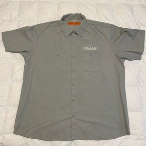 49th State Brewing Alaska Button Up Work Shirt. Brewery. Beer.